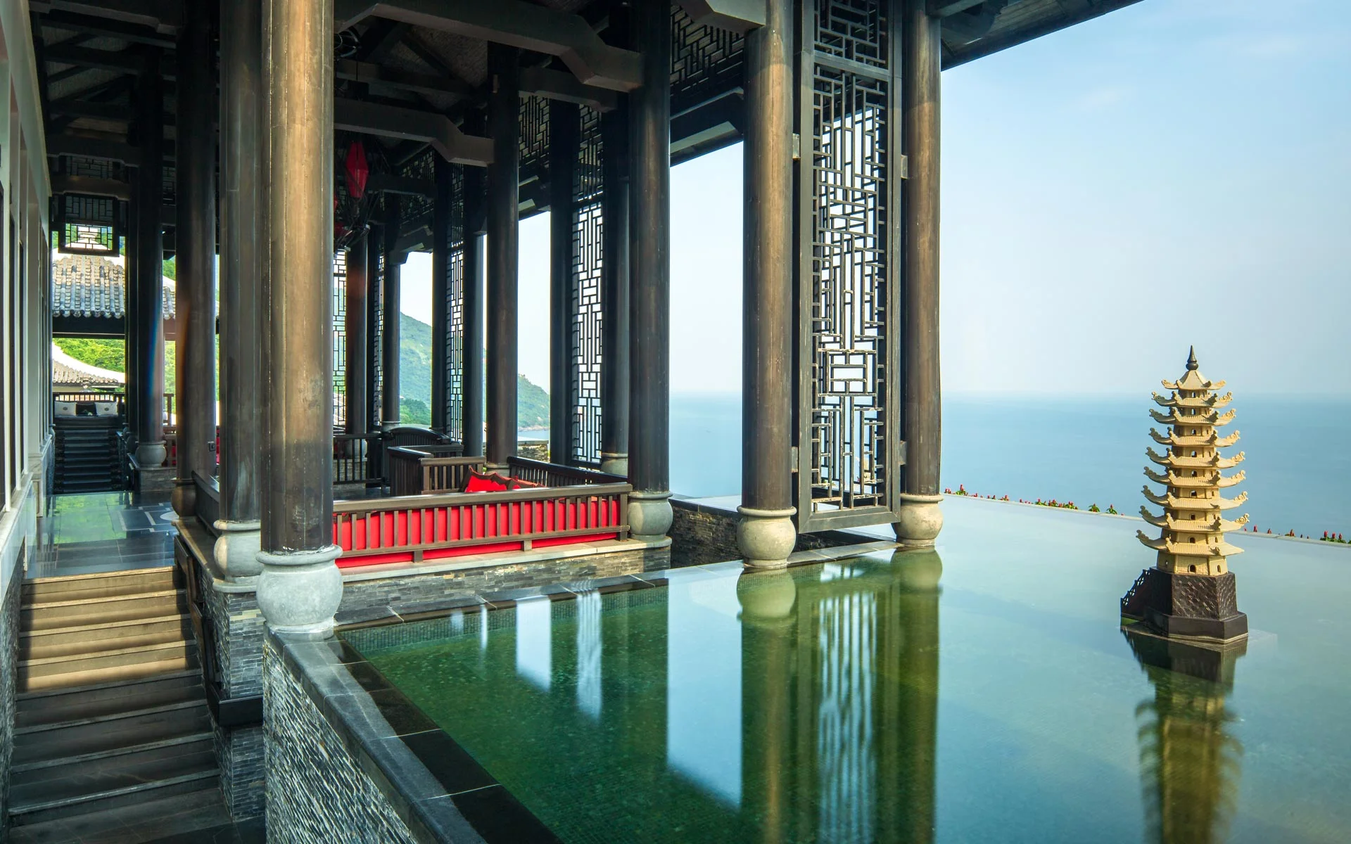 InterContinental Danang Sun Peninsula Resort aerial view Vietnam