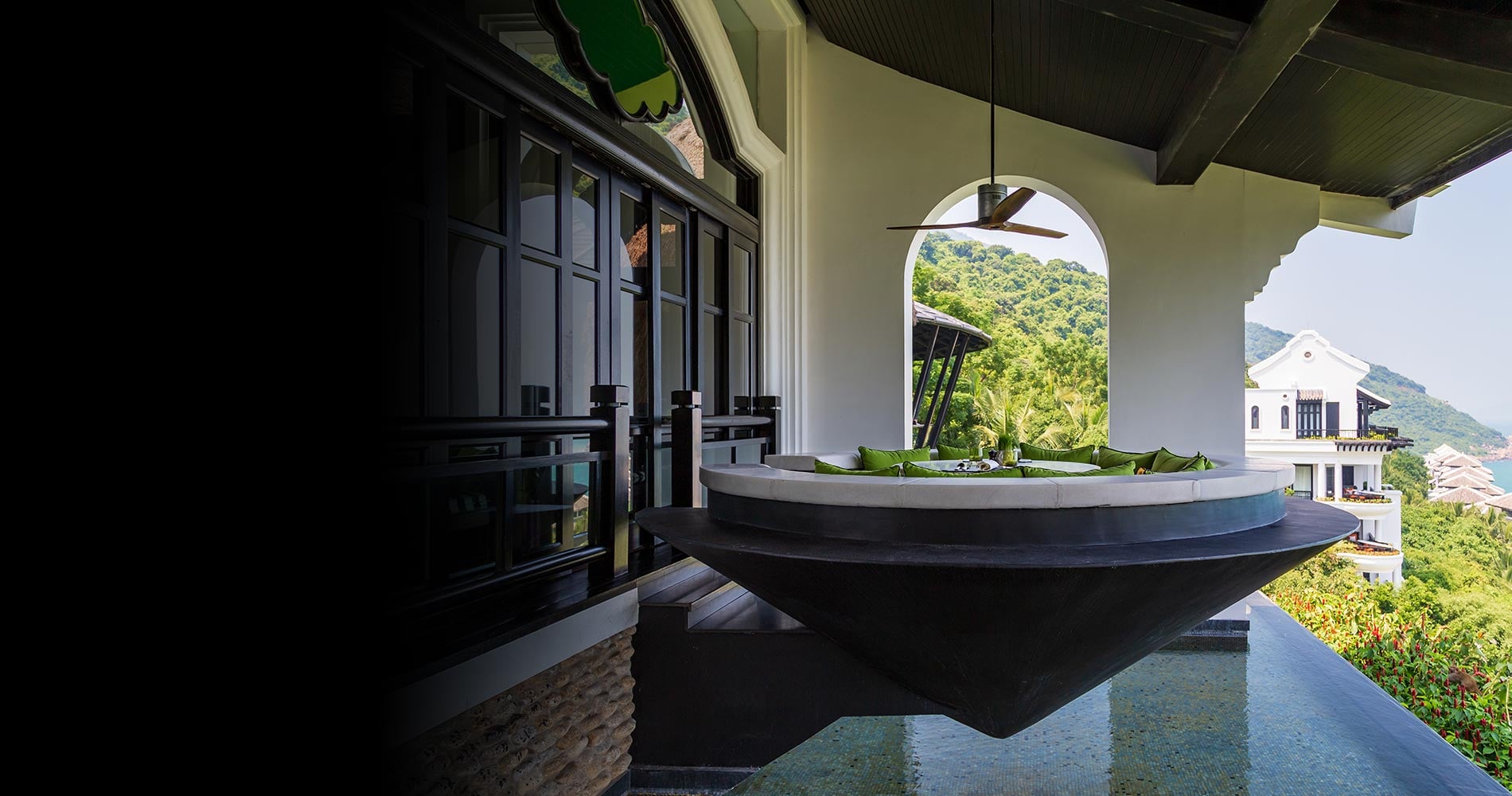 InterContinental Danang Citron restaurant suspended dining booths Vietnam