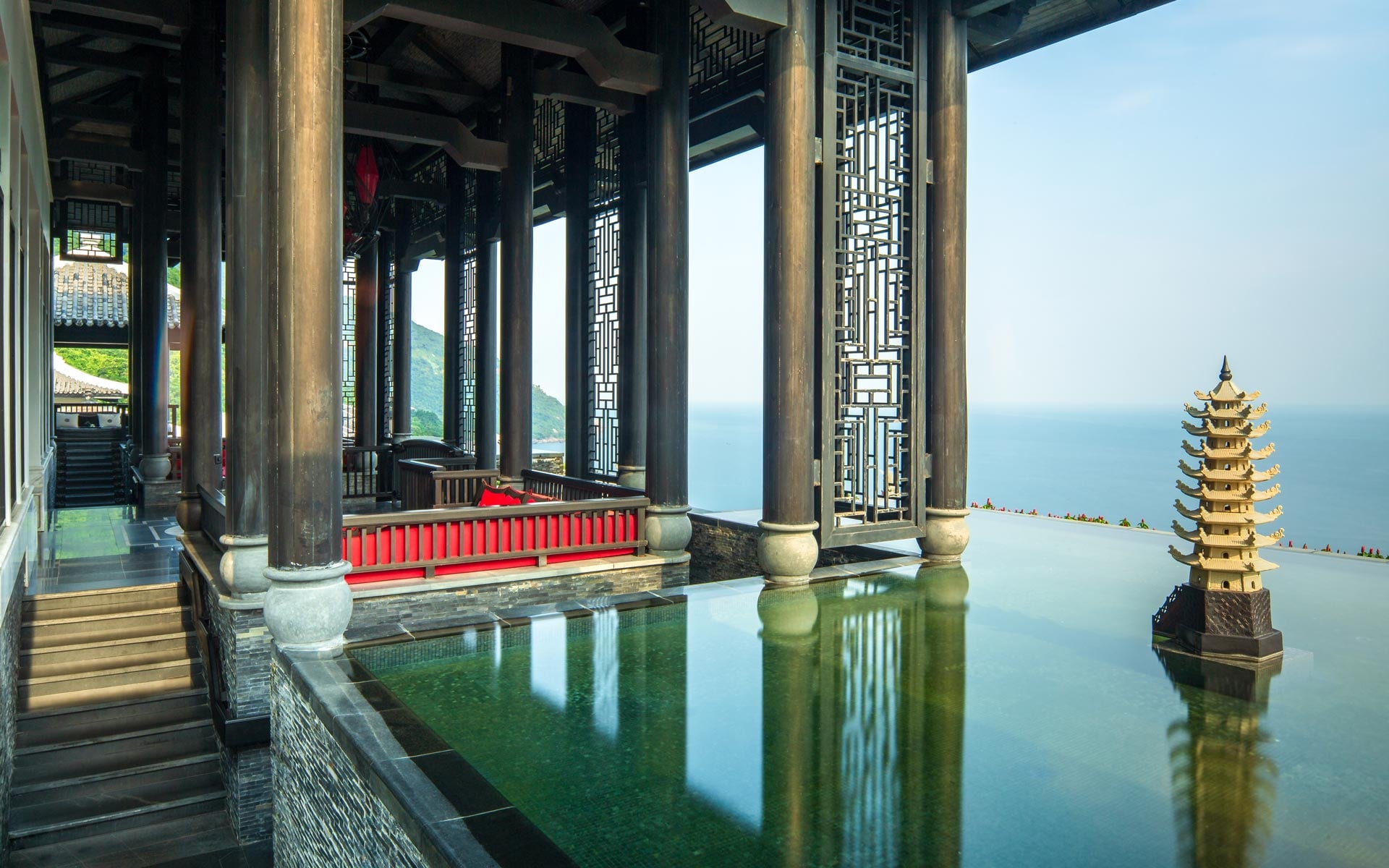 InterContinental Danang Sun Peninsula Resort aerial view Vietnam