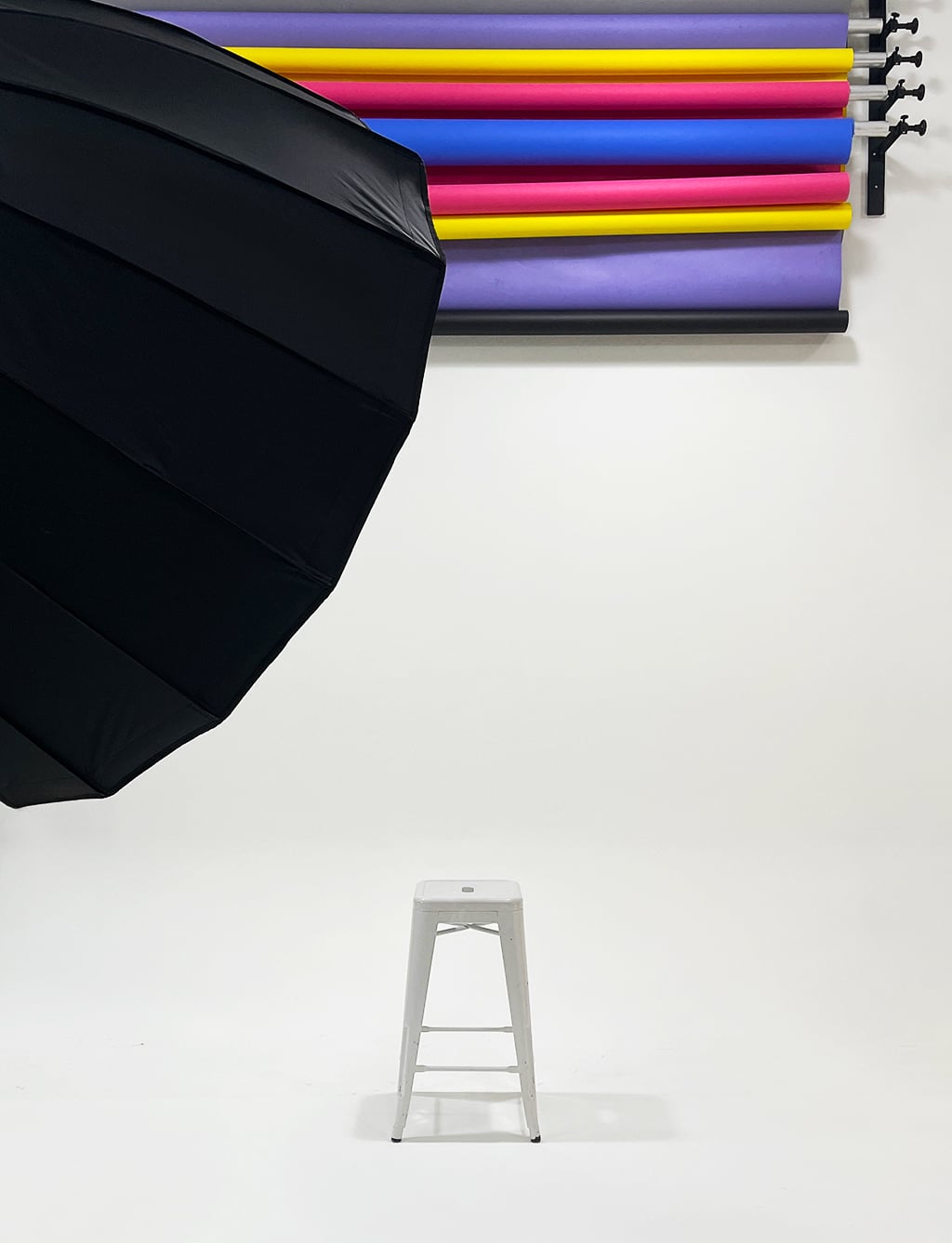 JONTY Photography studio interior with professional lighting setup