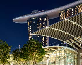 Breathtaking views from the MBS SkyPark overlooking the Event Plaza.