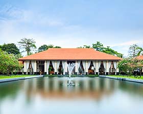 A colonial-era inspired pavilion and home to Sofitel Sentosa's LeBar